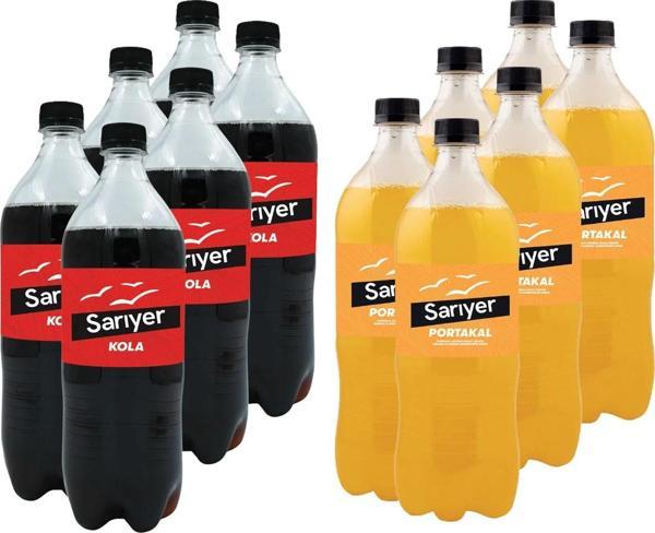 Sarıyer Kola + Portakal 1 lt 12'li Set - Image 1