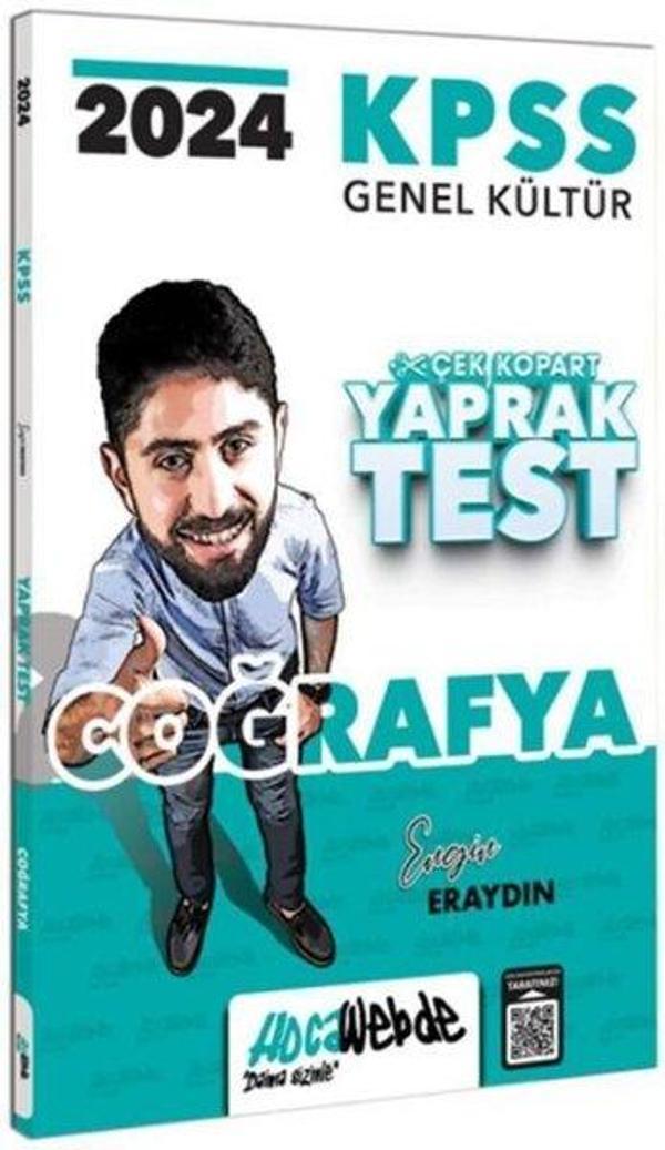 2024 KPSS Genel Kültür Coğrafya Yaprak Test - Hoca Webde Yayınları - Image 1