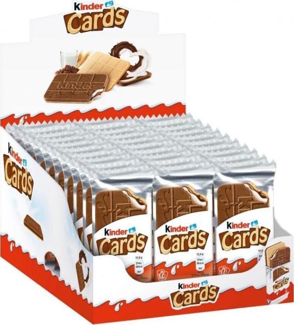 Kinder Cards Sütlü Çikolatalı Gofret 25,6Gr 30Lu - Image 1