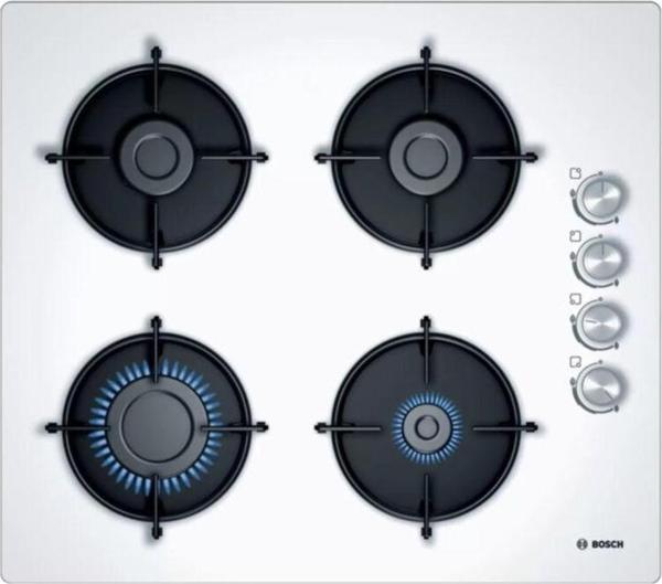 Bosch Pop6C2O10O Beyaz Cam Ankastre Ocak - Image 1
