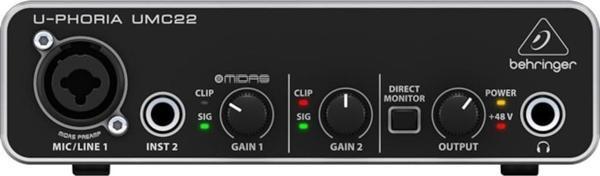 Behringer UMC22 2x2 Ev Stüdyosu için Ses Kartı - Image 1