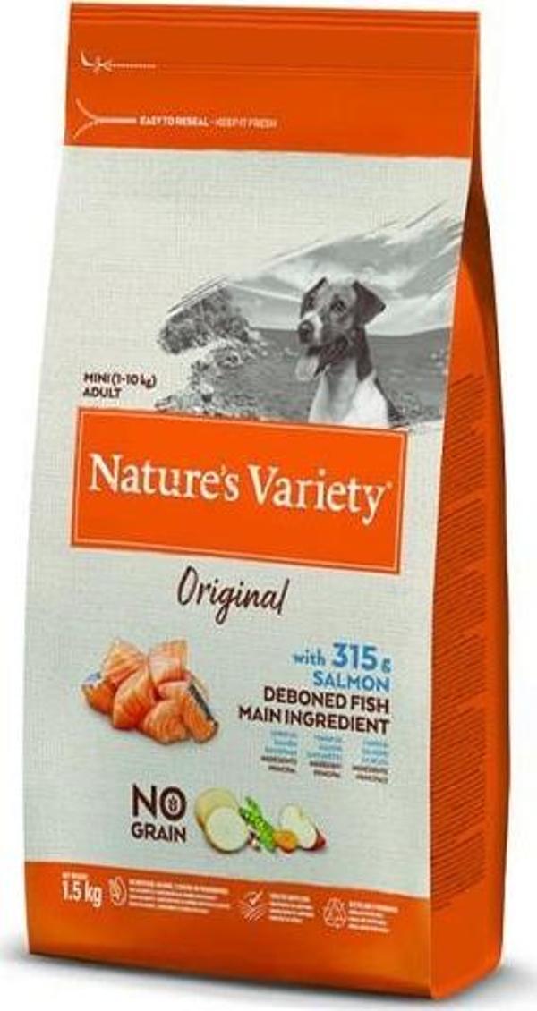 Nature's Variety Dog No Graın Mını Adult Salmon 1,5 kg - Image 1