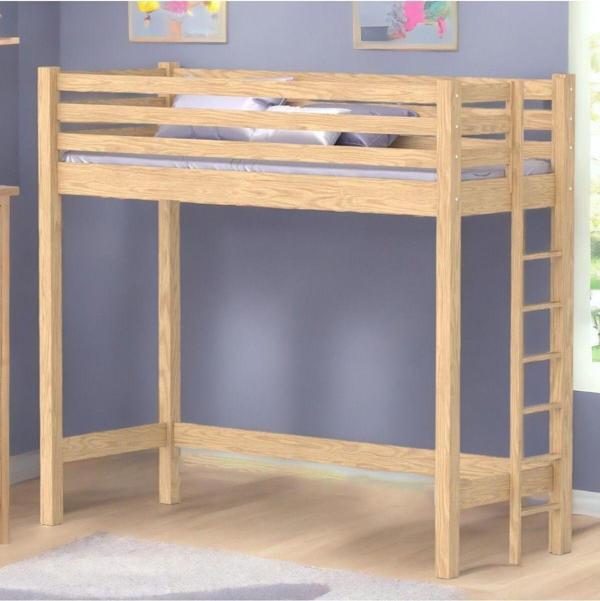 MiniWood Atlantis Çalışma Alanlı Ranza 90x190 Ahşap Ranza - Image 1