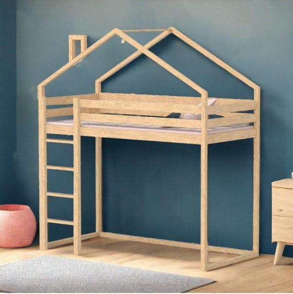 MiniWood Markaawm Montessori Karyola Oyun Evi Yatak 90x190 Ranza - Image 1