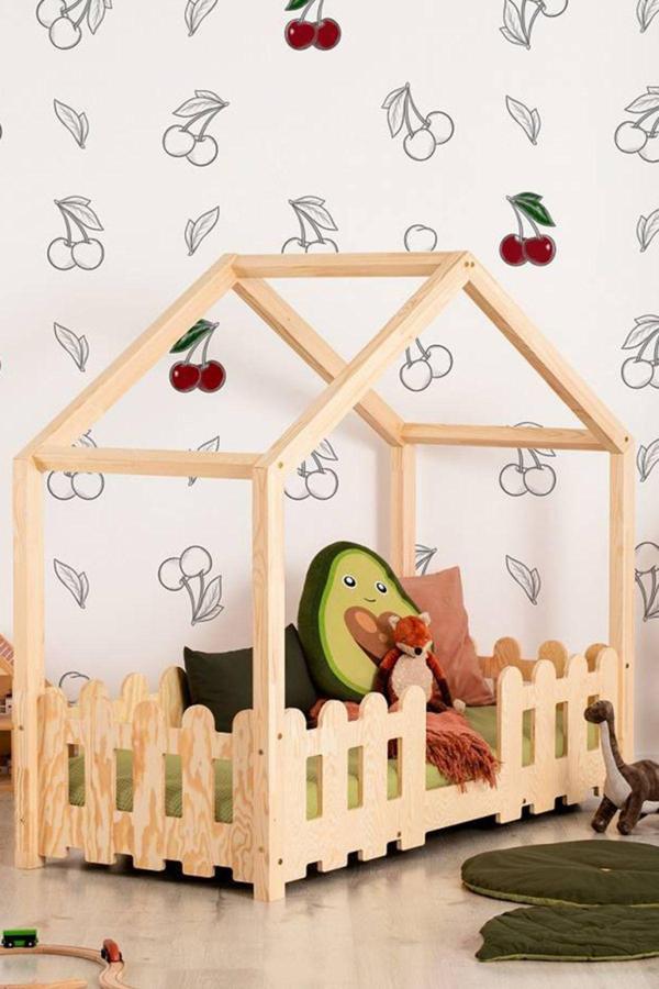 MiniWood Markaawm Çocuk Karyola Montessori Yatak Doğal Çam Cone - Image 1