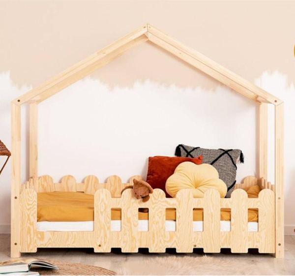 MiniWood Markaawm Nature Karyola Montessori Yatak Ahşap Çocuk Bebek Yatak - Image 1