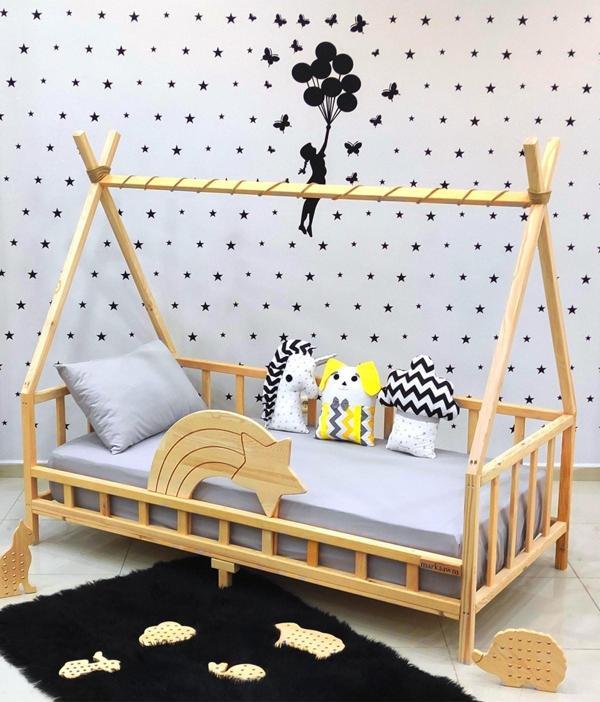 MiniWood Markaawm Nirvana Kuyruklu Yıldız Montessori Yatak Çocuk Karyola - Image 1