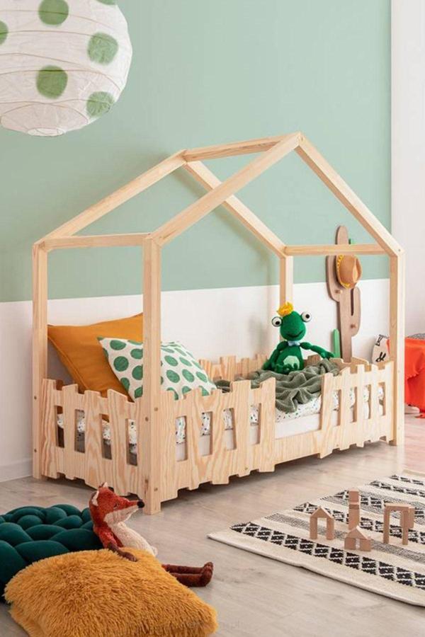 MiniWood Markaawm Montessori Yatak Çocuk Karyola Bebek Beşik Triangle - Image 1