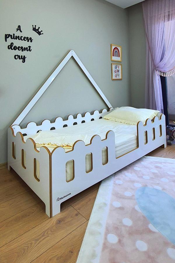 MiniWood Markaawm Zirkon Montessori Yatak Mdf Çocuk Karyola Bebek Yatak - Image 1