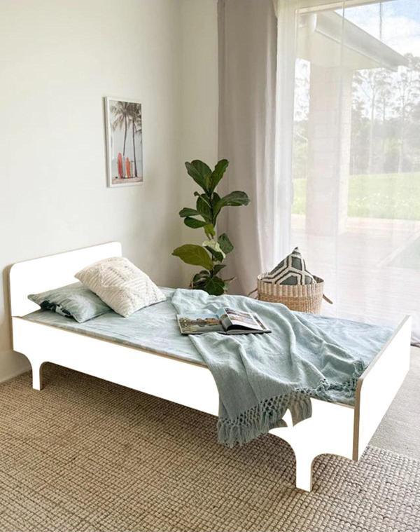 MiniWood Safran Beyaz Karyola Çocuk Ve Genç Odası Yatak - Image 1