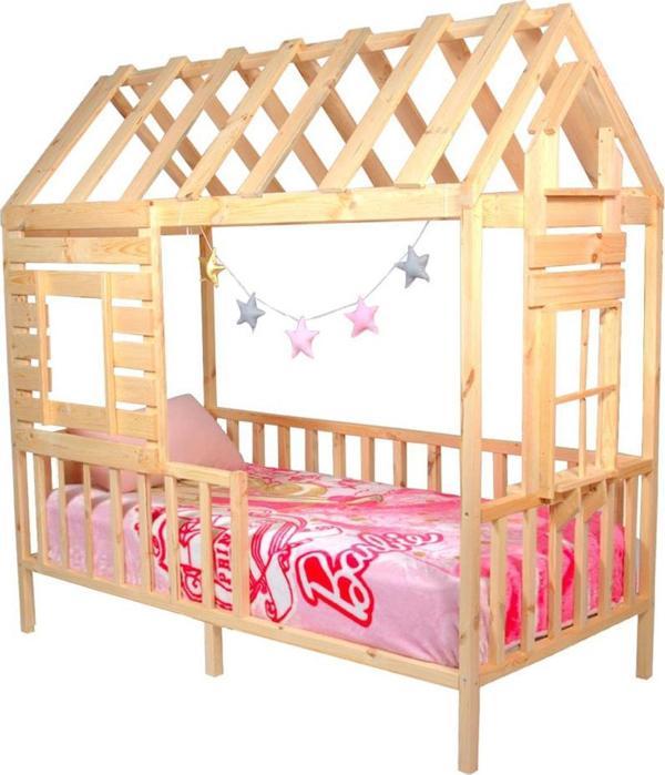 MiniWood Markaawm Montessori Yatak Çocuk Yatak 90x190 Karyola Doğal Çam - Image 1