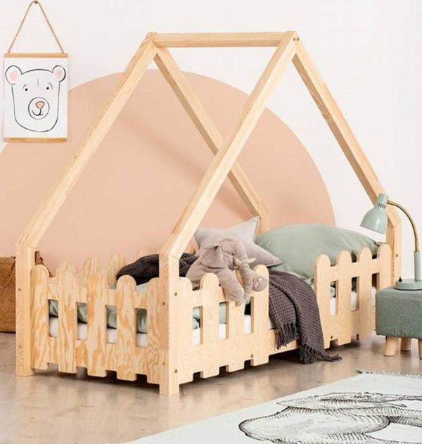 MiniWood Markaawm Montessori Yatak Doğal Çam Çocuk Ve Bebek Karyolası Tale - Image 1
