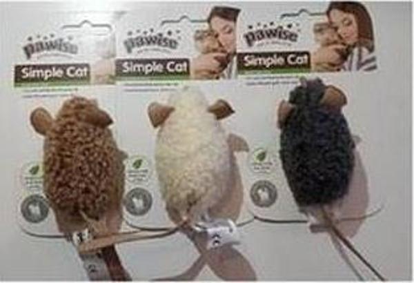Pawise Simple Cat Peluş Oyuncak Fare - Image 1