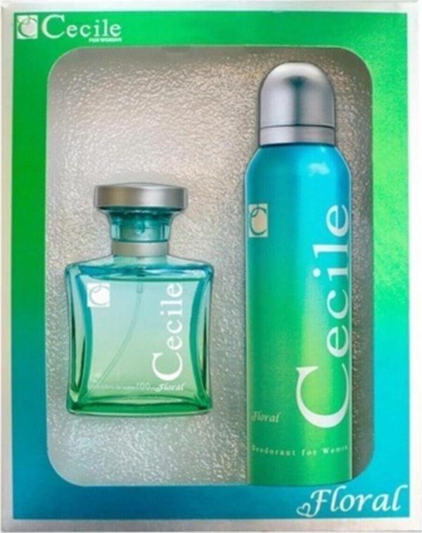 Cecile Floral Edt 100 Ml + Deodorant 150 Ml Kadın Parfüm Seti 8698438501255 - Image 1