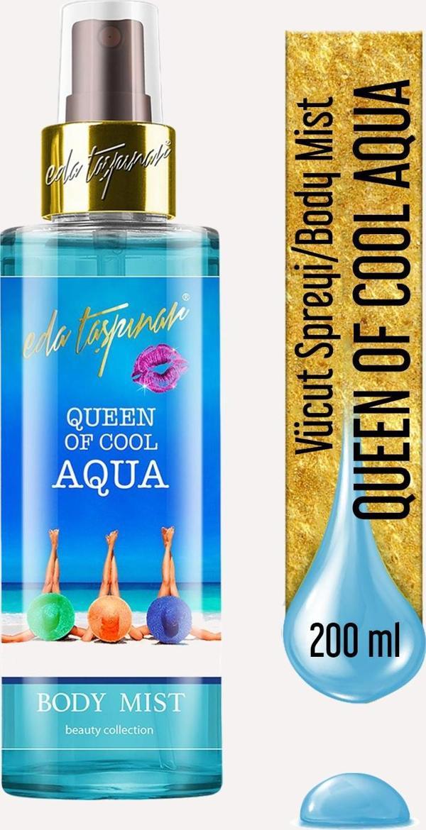 Eda Taşpınar Queen Of Cool Aqua Body Mist Vücut Spreyi 200Ml. - Image 1