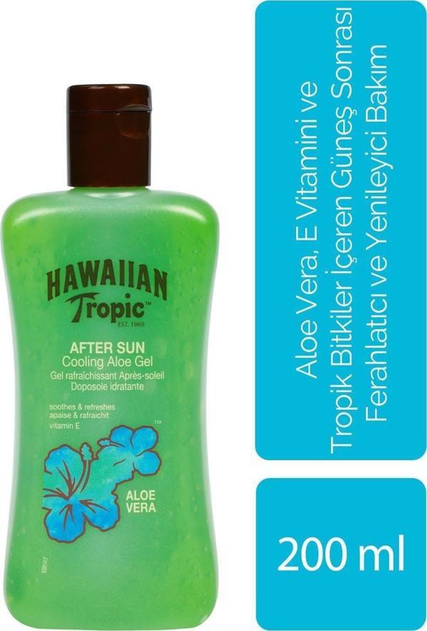 Hawaiian Tropic Aloe Vera, E Vitamini Ve Tropik Bitkiler İçeren Güneş Sonrası Ferahlatıcı Ve Yenileyici Jel - Image 1