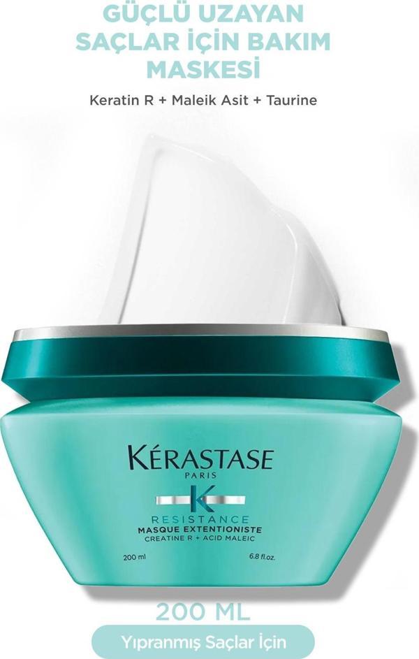Kerastase Resistance Masque Extentioniste Daha Uzun Ve Güçlü Saçlar Için Onarıcı Maske 200Ml - Image 1
