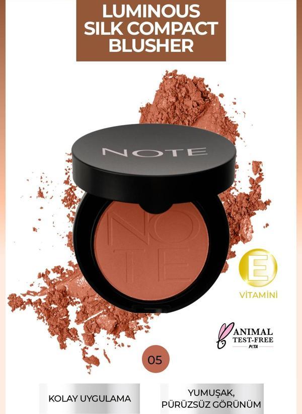 Note Luminous Silk Compact Allık 05 Desert Rose - Image 1