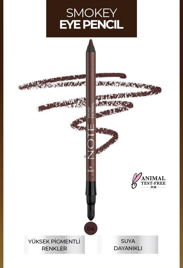 Note Smokey Eye Waterproof Aplikatörlü Göz Kalemi 04 Copper - Bakır - Image 1