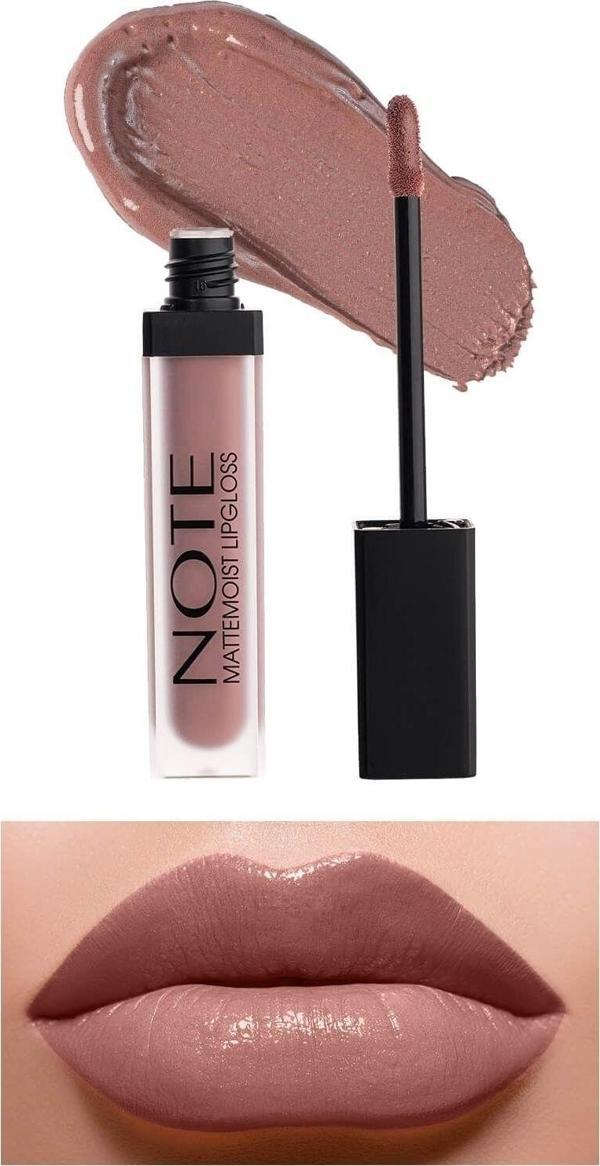 Note Mattemoist Lipgloss Yarı Mat Saten Bitişli Likit Ruj 401 Mat Nude - Nude - Image 1
