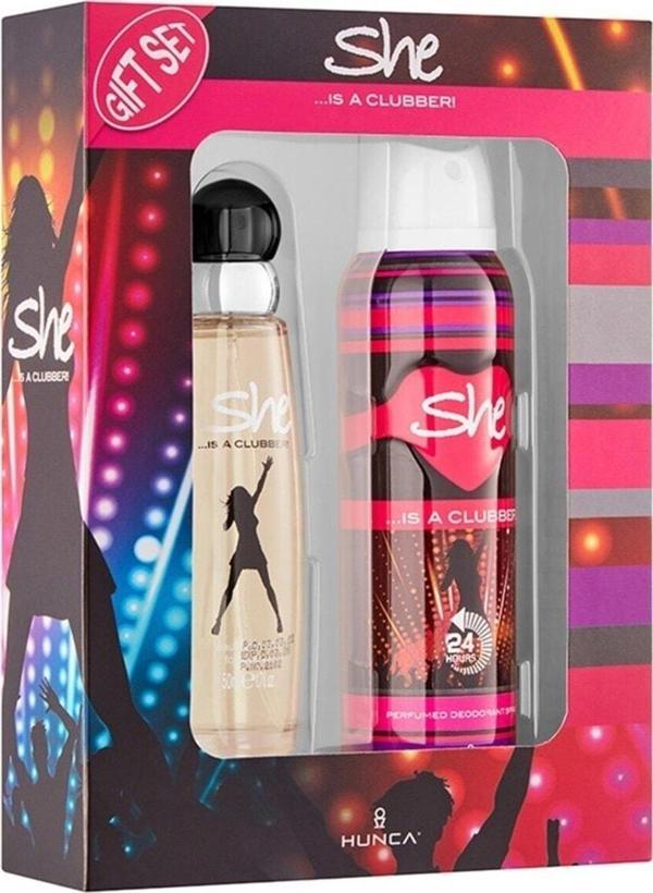 She Kofre Kadın Parfüm 50 Ml Deodorant 150 Ml Clubber - Image 1