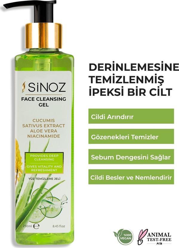 Sinoz Akne Ve Siyah Nokta Karşıtı, Arındırıcı Ve Tazeleyici Yüz Temizleme Jeli 250 Ml - Image 1