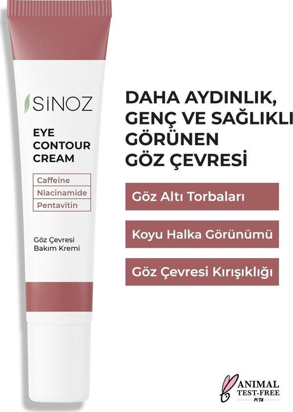 Sinoz Kırışıklık Koyu Halka Oluşumu Karşıtı Nemlendirici Göz Kremi 15 Ml Göz Altı Ve Çevresi Için - Image 1