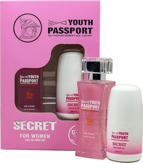 Youth Passport Secret Edp 75 Ml + Deodorant Roll-On 60 Ml Kadın Parfüm Seti - Image 1