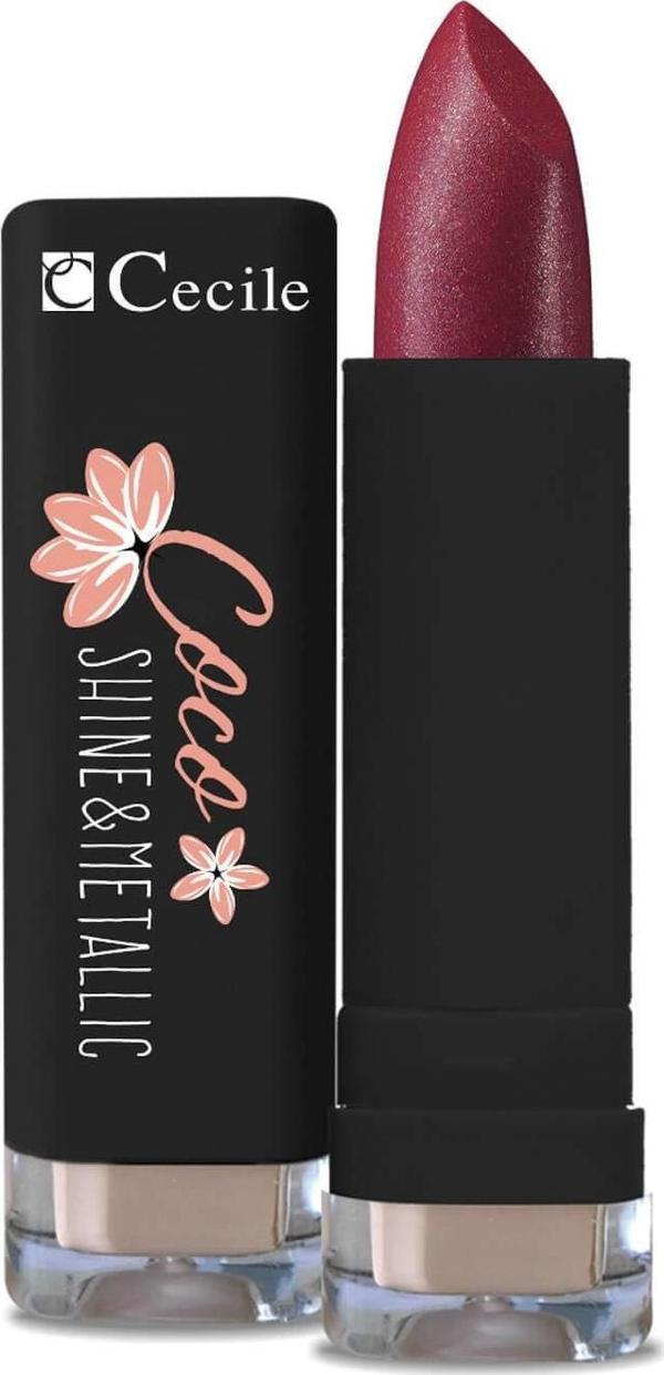 Cecile Ruj - Coco Shine Metallic Lipstick 04 8698438101110 - Image 1