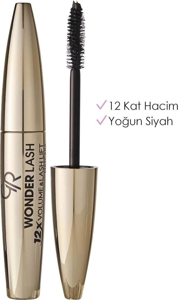 Golden Rose Wonder Lash Mascara - Black-Hacim Veren Maskara - Image 1