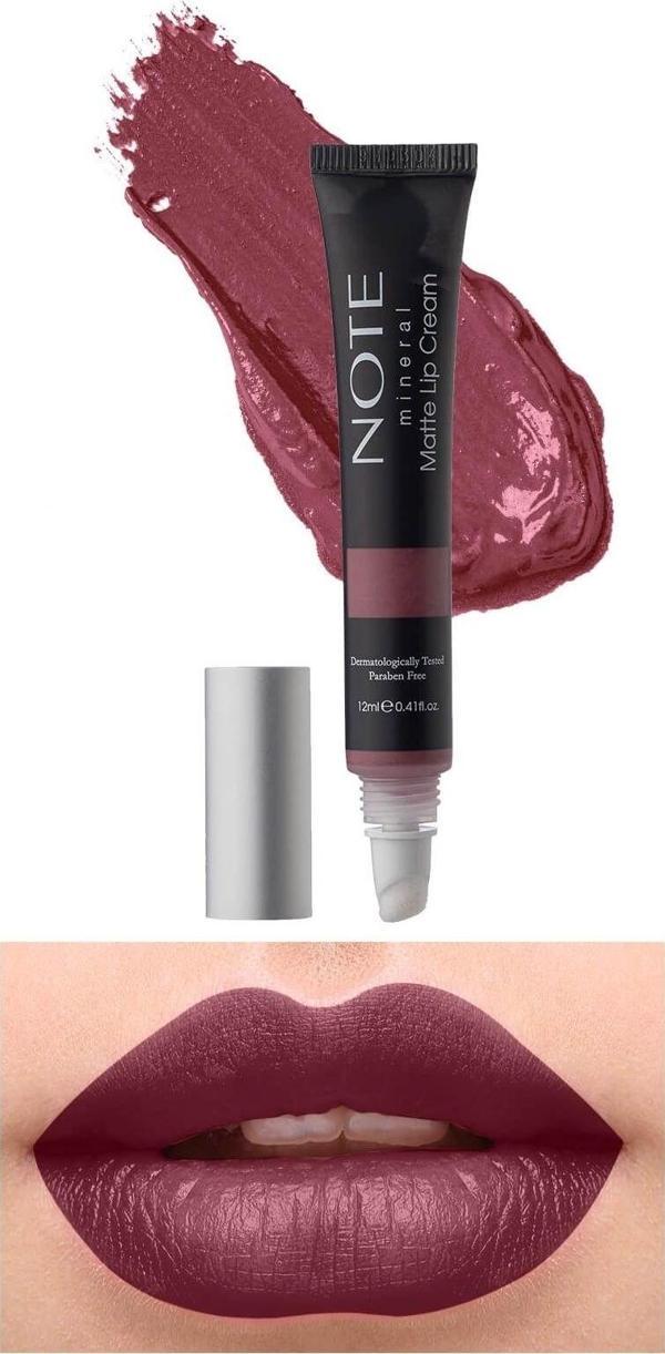 Note Mineral Matte Lip Cream Yarı Mat Bitişli Likit Ruj  03 Rose Sorbet - Pembe - Image 1
