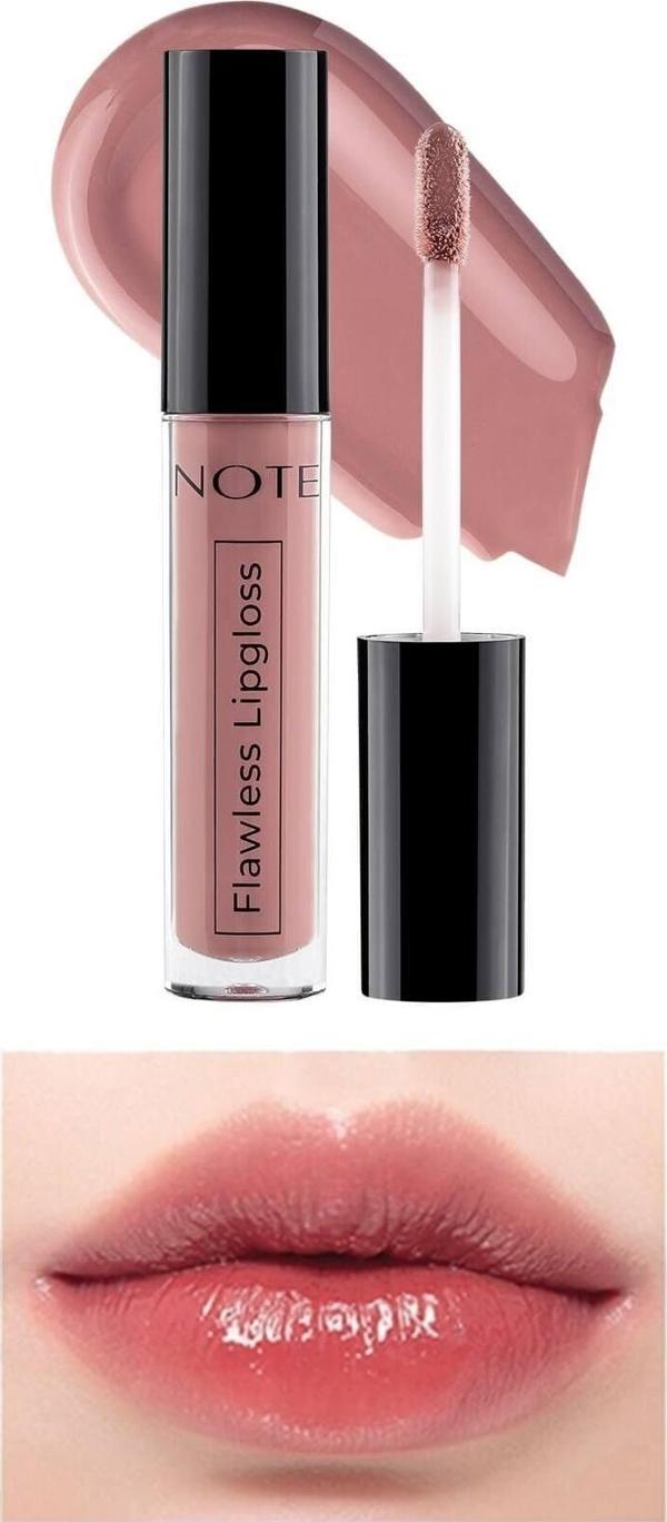 Note Flawless Lipgloss Nemlendirici Etkili Parlak Ruj 03 Dried Rose - Pembe - Image 1