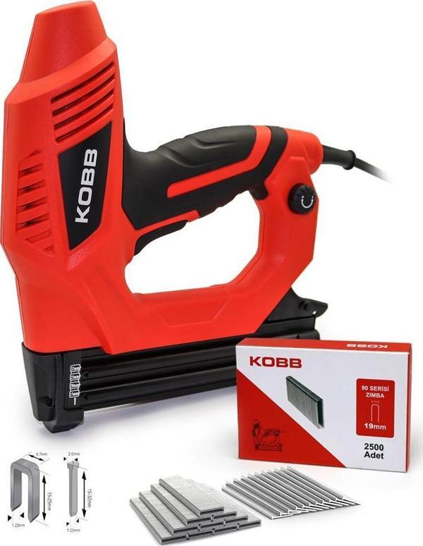 KOBB KBZ90 15-25mm Zımba ve 15-32mm Profesyonel Çivi Çakma Makinesi + 3000 adet Yedek Zımba ve Çivi - Image 1