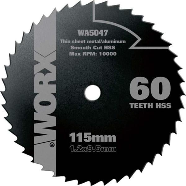 WORX WA5047 115x9,5mm Alüminyum, PVC, Sac Kesme, Daire Testere Bıçağı - Image 1