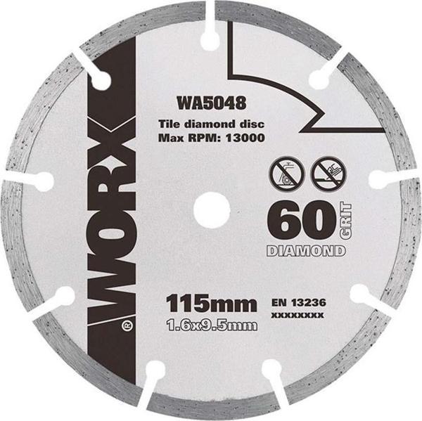 WORX WA5048 115x9,5mm Fayans, Seramik, Mermer Kesme Soketli Elmas Daire Testere Bıçağı - Image 1