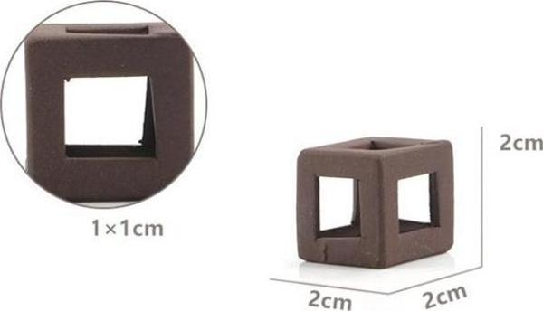 Karides Seramik Küp Kalın 2x2 cm - Image 1