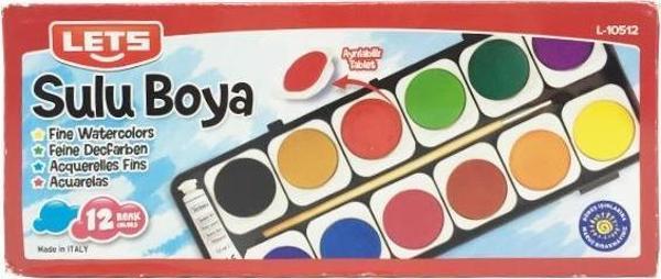 Lets 12 Renk Sulu Boya Ayrılabilir Tablet - Image 1