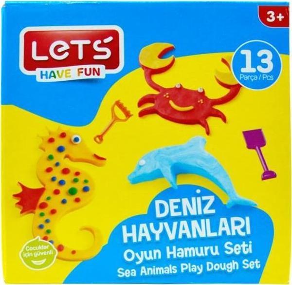 Lets 13 Parça Deniz Hayvanları Oyun Hamuru Seti - Image 1
