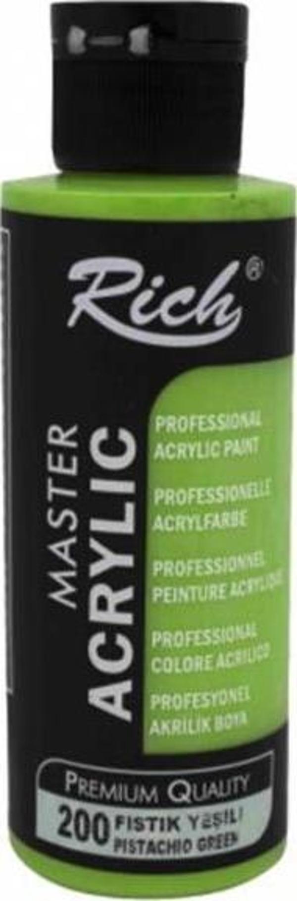 Rich Master Akrilik Boya Fıstık Yeşili 60cc - Image 1