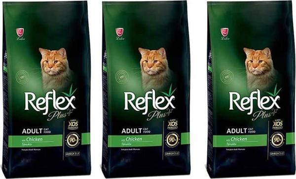 Reflex Plus Tavuklu Yetişkin Kedi Maması 1,5 Kg 3'Lü Set - Image 1
