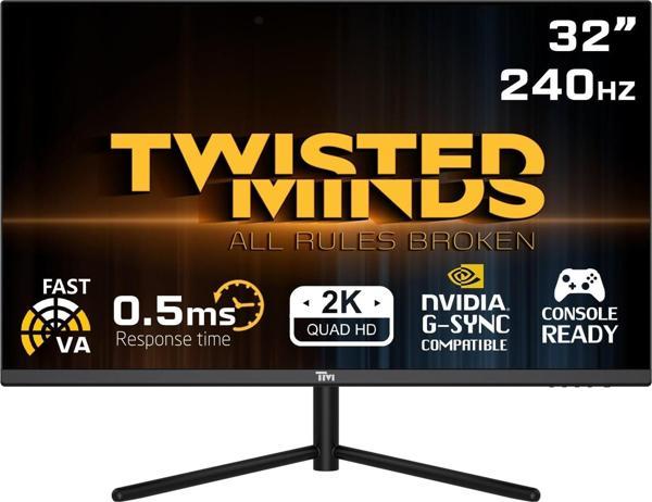 TWISTED MINDS 32" TM32QHD240VA QHD 2K 240HZ 0,5MS HDMI DP HDR10 GAMING MONİTÖR - Image 1