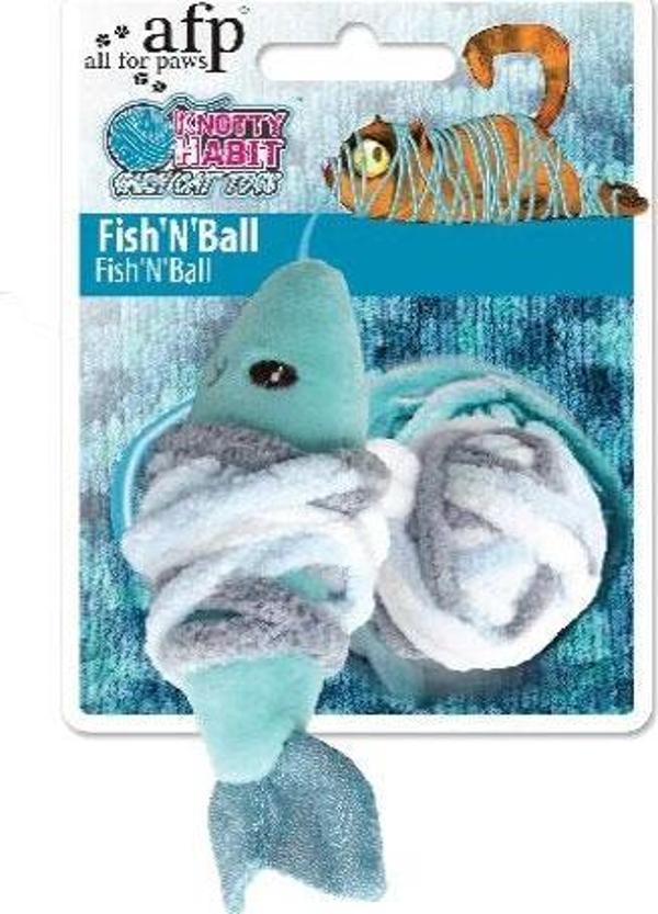 Afp Knotty Habit - Renkli Peluş Balık İpli Oyuncak - Image 1