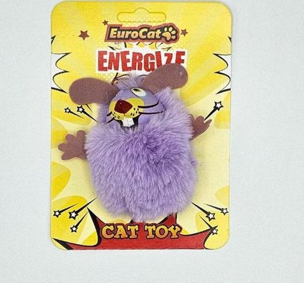 EuroCat Kedi Oyuncağı Mor Tüylü Fare - Image 1