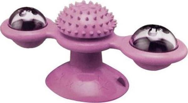 Kedi Oyuncağı Vantuzlu Yel Değirmeni Pembe - Image 1