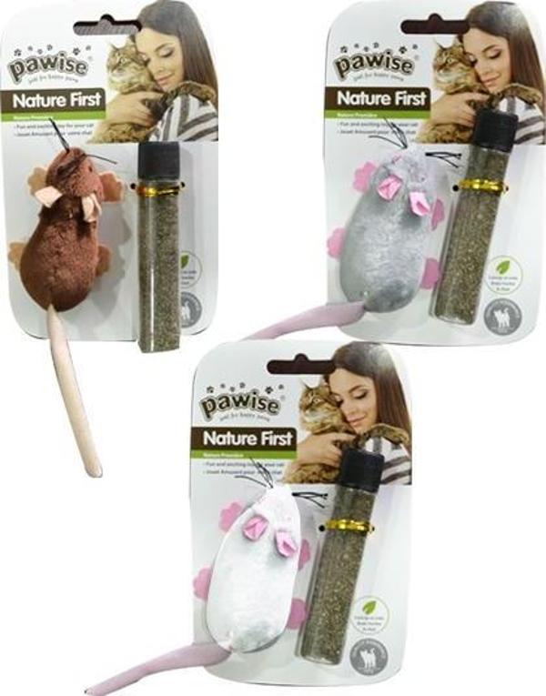 Pawise Kedi Oyuncağı Catnipli Fare - Image 1