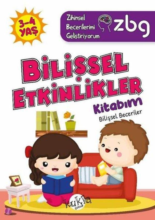 3 - 4 Yaş Bilişsel Etkinlikler Kitabım - Bilişsel Beceriler - ZBG Zihinsel Becerilerimi Geliştiriyor - Kukla - Image 1