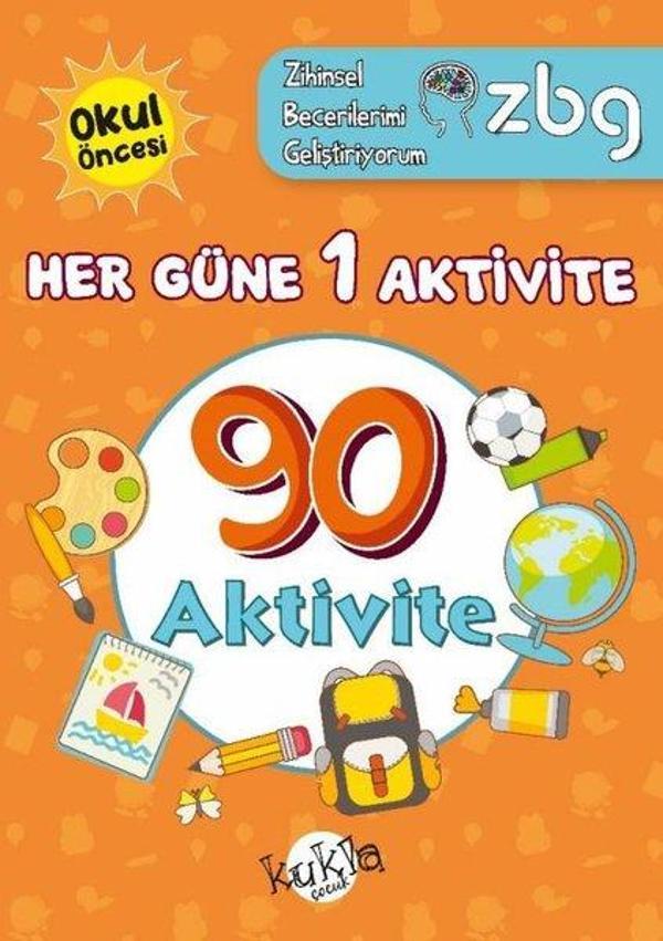 Okul Öncesi Her Güne 1 Aktivite - 90 Aktivite - ZBG Zihinsel Becerilerimi Geliştiriyorum - Kukla - Image 1