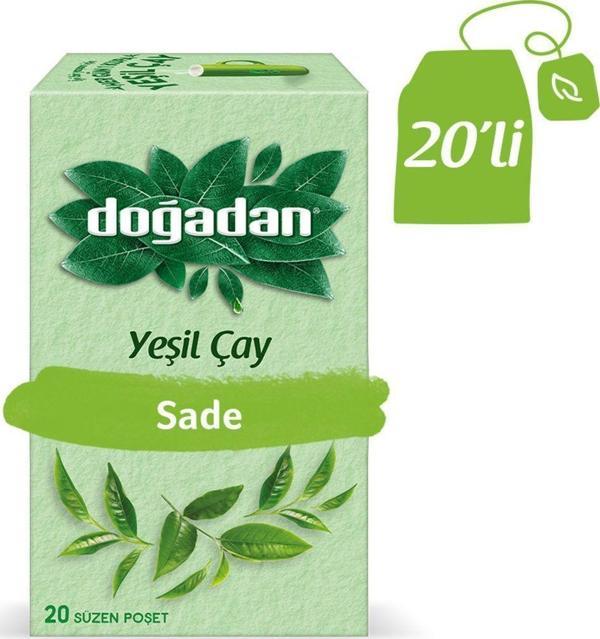 Doğadan Yeşil Çay 20'Li Bardak Poşet - Image 1