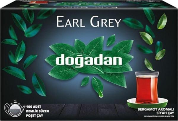 Doğadan Earl  grey Gizli Bahçe Demlik Poşet 100Lü 3.2G X 12 Paket - Image 1