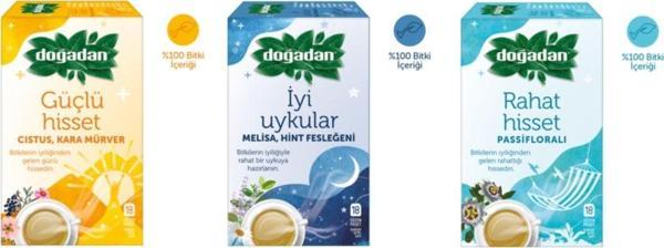 Doğadan Fonksiyonel Bitki Çayı 3'Lü Set Güçlü Hisset Iyi Uykular Rahat Hisset - Image 1